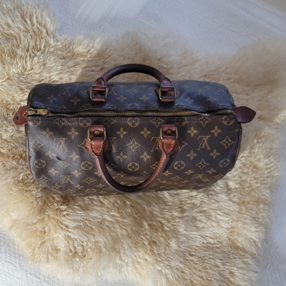 Louis Vuitton Monogram Speedy 35  Authentic Vintage color Brown Used/Pre-Loved - Picture 7 of 17